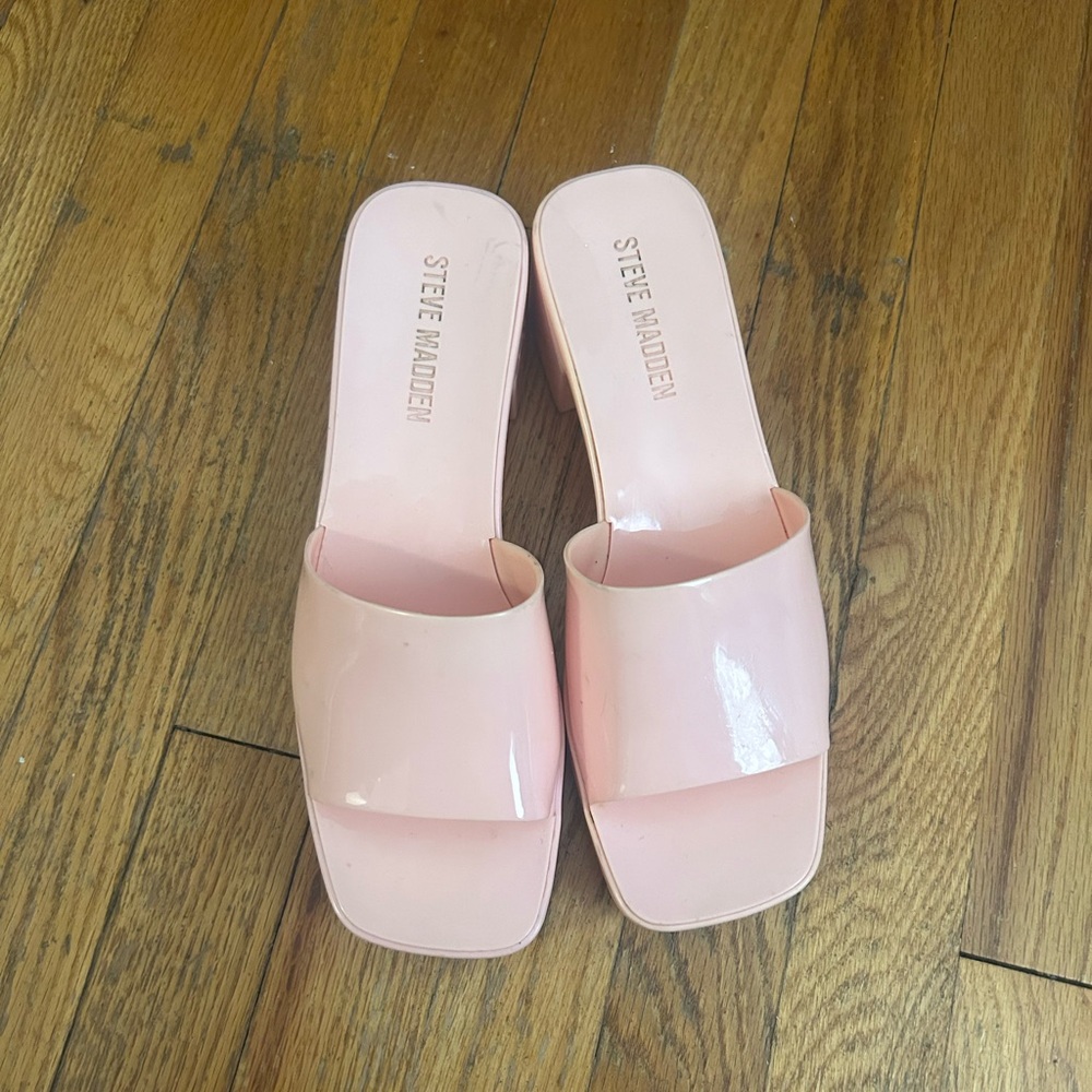 Steve Madden Blush Pink Mules